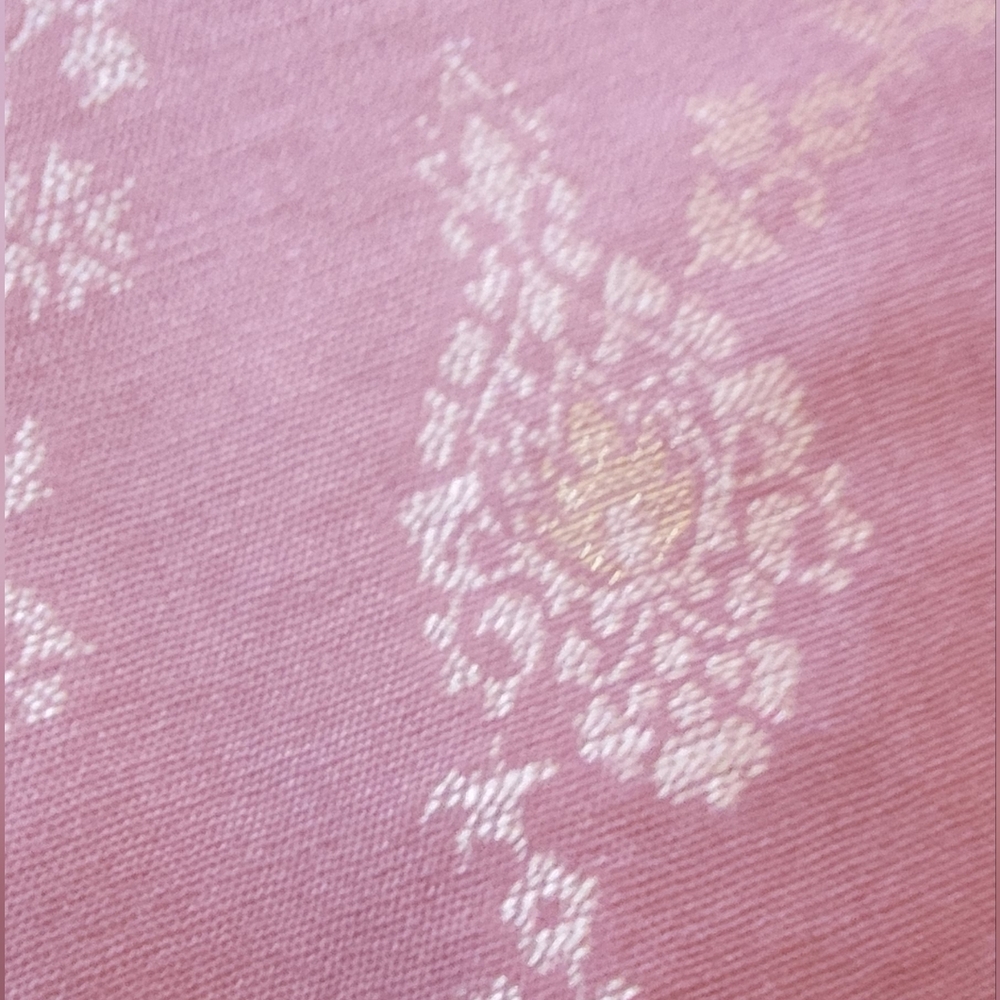(2) different scarfs: Tibet Yak Wool Pink/Gold Shawl/Scarf 82x29 (315) - Picture 4 of 16